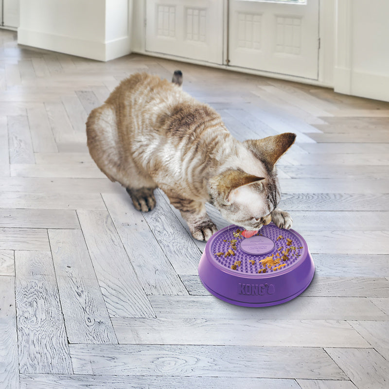 KONG Licks Spinz Spinning Food Bowl for Cats and Dogs - Small