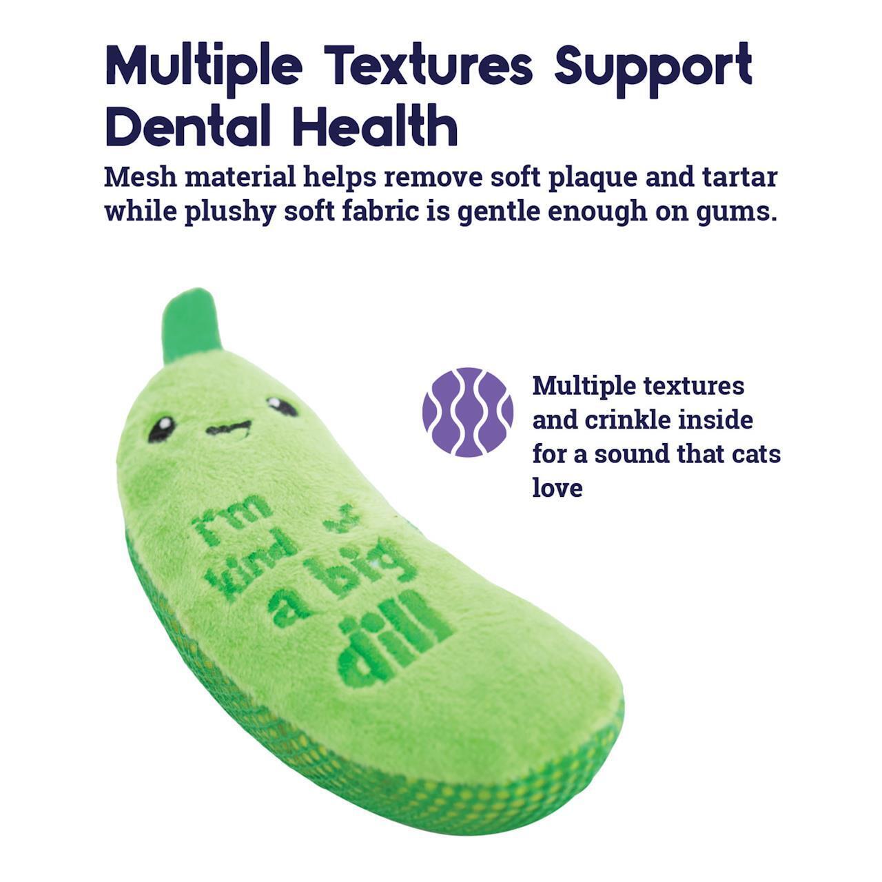 Petstages Crunchy Pickle Kicker Catnip Cat Toy