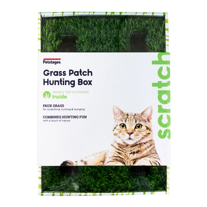 Petstages Grass Patch Hunting Box Interactive Cat Toy