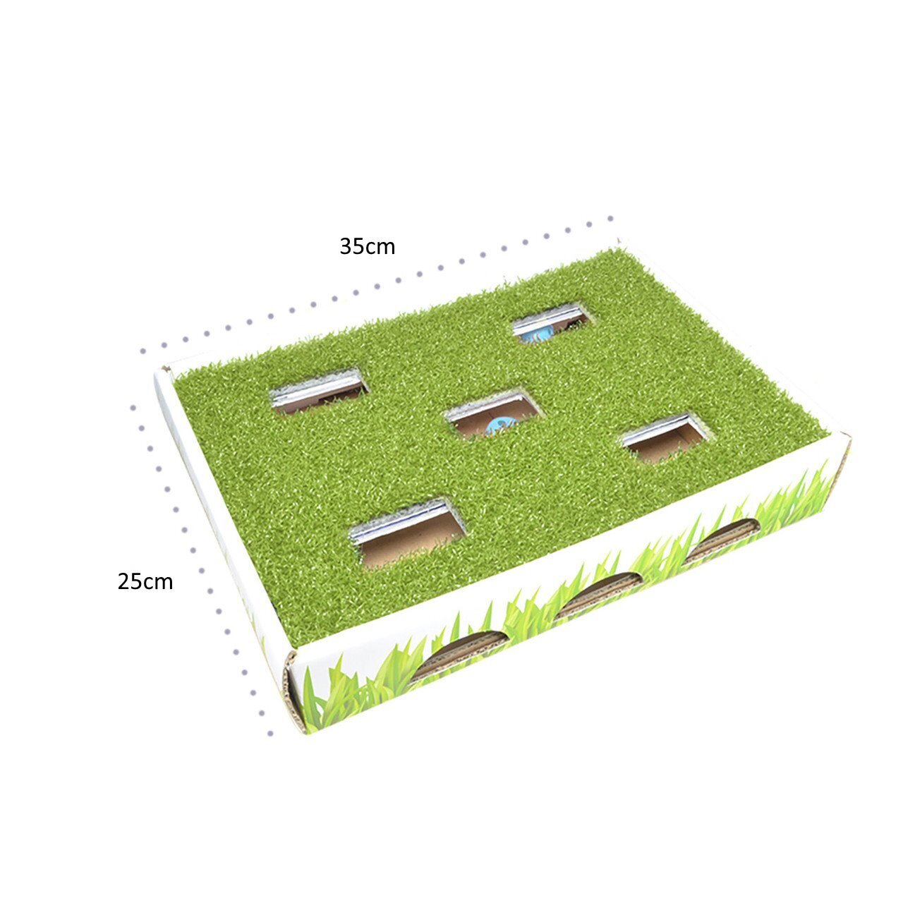 Petstages Grass Patch Hunting Box Interactive Cat Toy