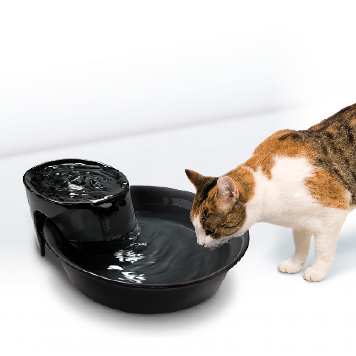 Pioneer Big Max Ceramic Pet Drinking Fountain 3.7 Litres - Black