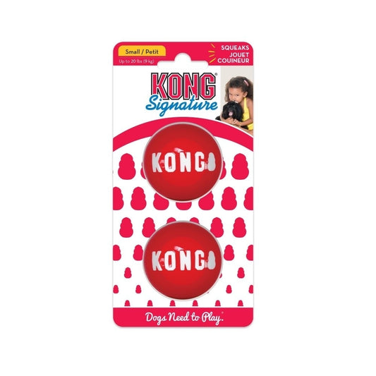 3 x KONG Signature Balls 2-Pk Sm