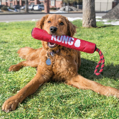 3 x KONG Signature Stick with Rope - Safe Fetch Toy for Dogs - One Size