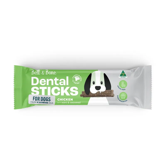 Bell & Bone Dog Dental Sticks Chick Mint Seaweed Try 44Pk