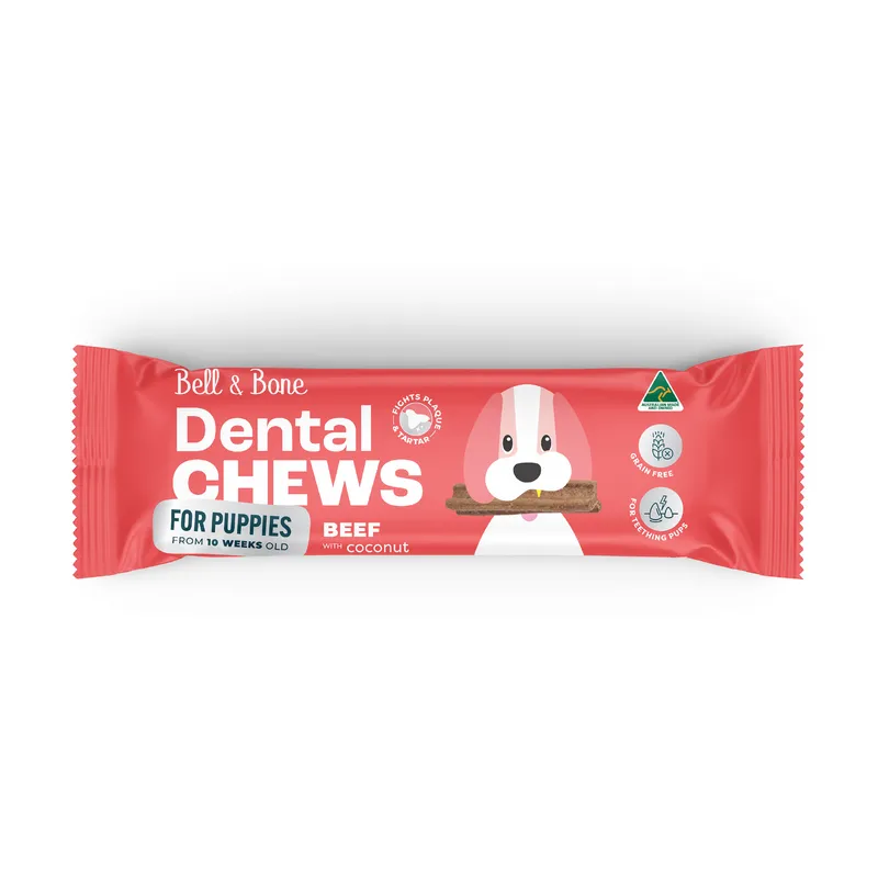 Bell & Bone Puppy Dental Chews Beef Coconut Trial 44Pk