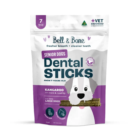 Bell & Bone Senior Dental Sticks Roo Mint Rosehip Large