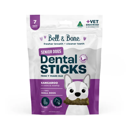 Bell & Bone Senior Dental Sticks Roo Mint Rosehip Small