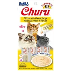Inaba Churu Puree Chicken with Cheese Cat Treats 56g x 6 Pack