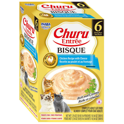 Inaba Cat Churu Entree Bisque Chicken W Cheese 6X50G