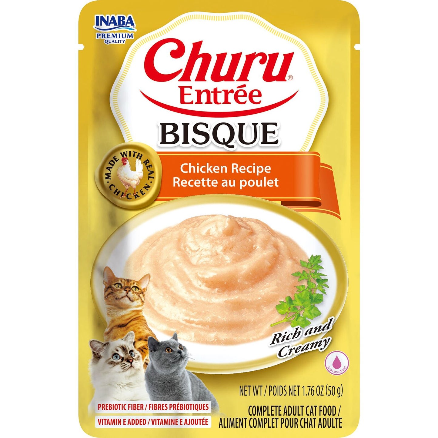Inaba Cat Churu Entree Bisque Chicken 50G 6Pk Srt (Om6)