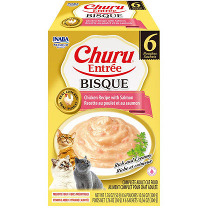Inaba Cat Churu Entree Bisque Chicken W Salmon 6X50G