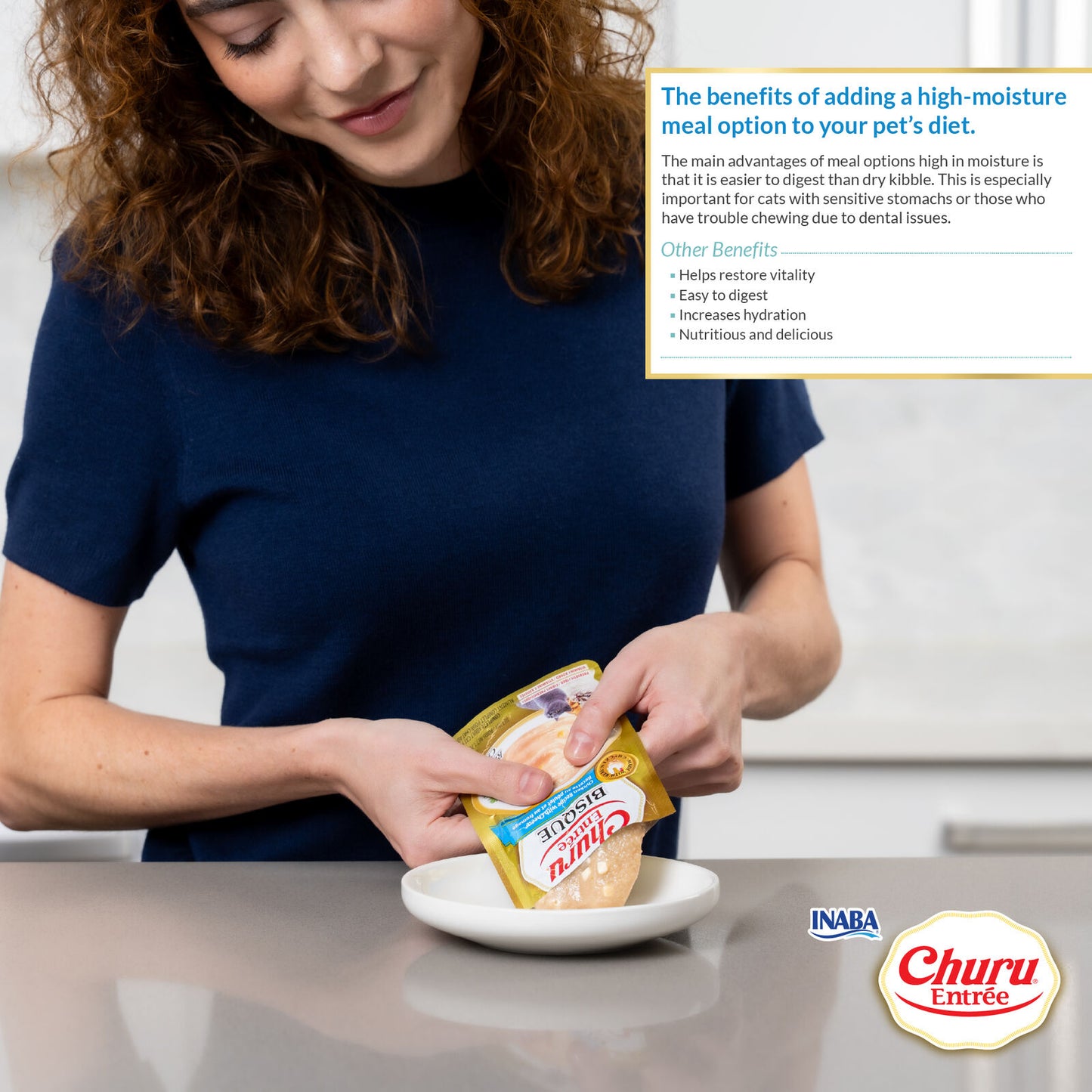 Inaba Cat Churu Ent Bisque Chickn Tuna 50G 6Pk Srt (Om6)