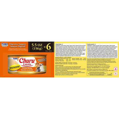 Inaba Churu Entree Mousse Chicken Wet Cat Food 156g x 6 Cans