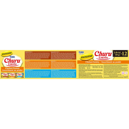 Inaba Cat Churu Entree Mousse Chicken Variety 12X85G Variety
