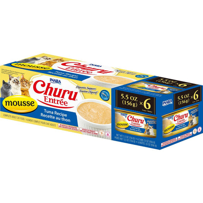 Inaba Churu Entree Mousse Tuna Wet Cat Food 156g x 6 Cans