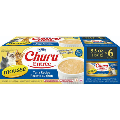 Inaba Churu Entree Mousse Tuna Wet Cat Food 156g x 6 Cans