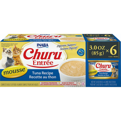 Inaba Churu Entree Mousse Tuna Wet Cat Food 85g x 6 Cans