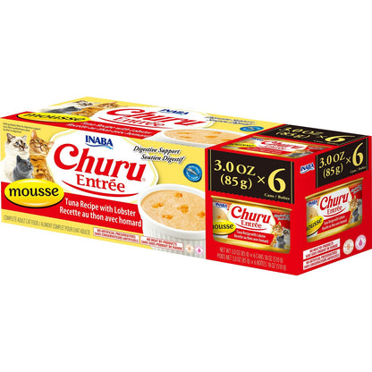 Inaba Churu Entree Mousse Tuna with Lobster Wet Cat Food 85g x 6 Cans
