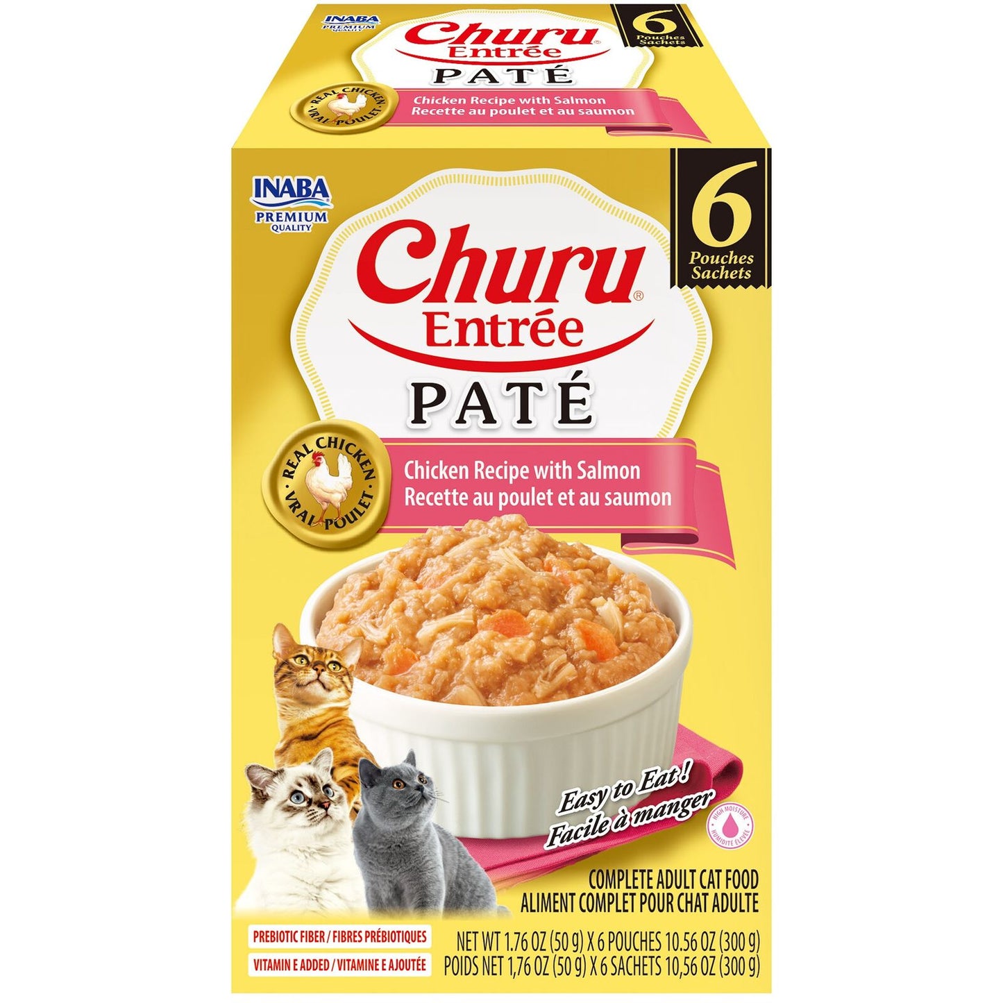 Inaba Cat Churu Entree Pate Chicken W Salmon 6X50G