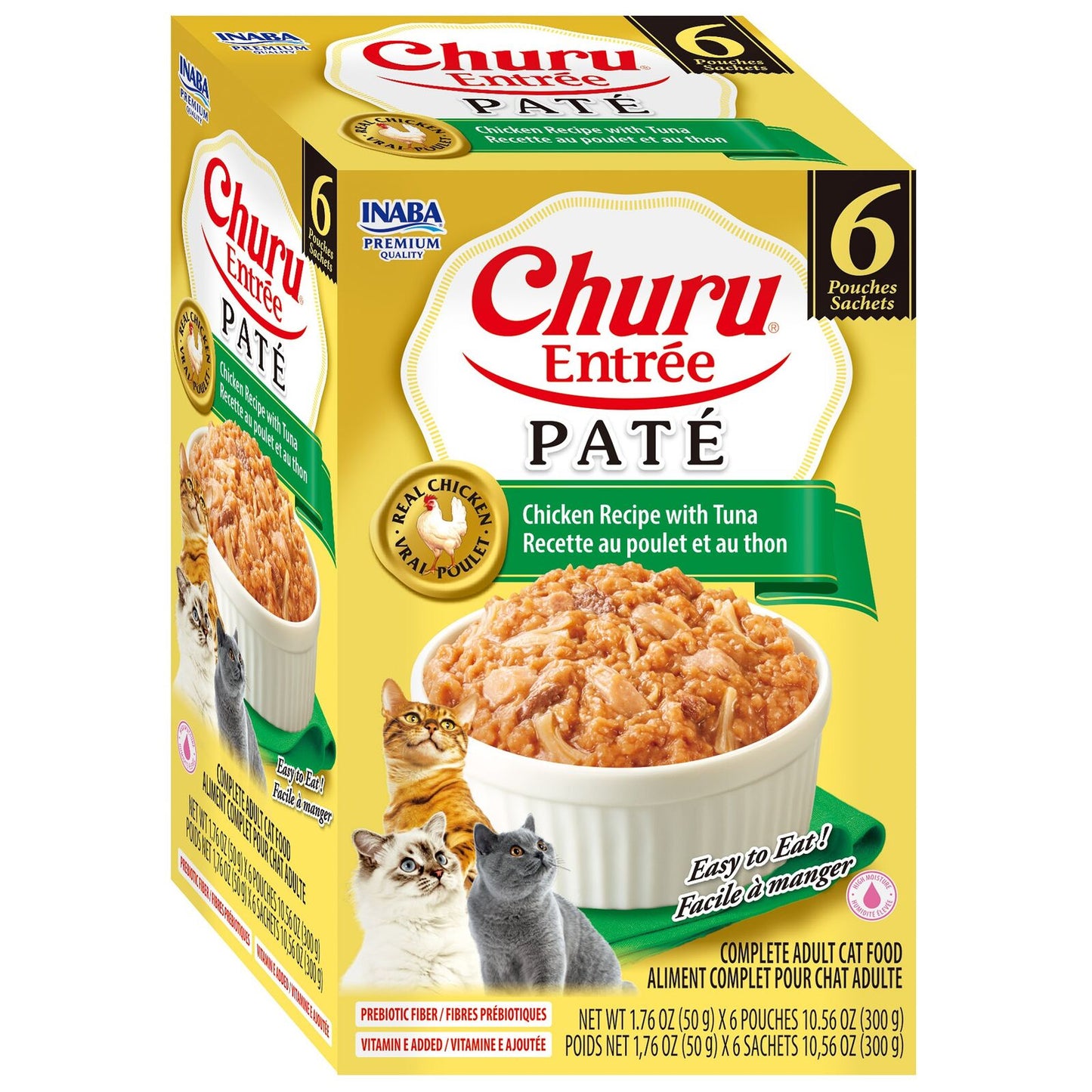 Inaba Cat Churu Entree Pate Chicken W Tuna 6X50G
