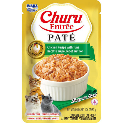 Inaba Cat Churu Entree Pate Chicken Tuna 50G 6Pk Srt (Om6)