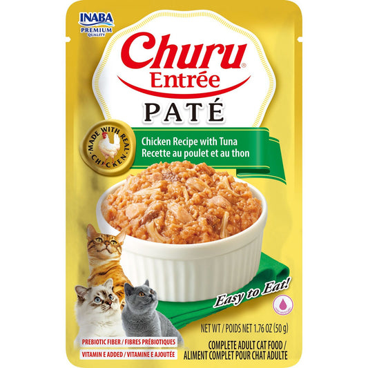 Inaba Cat Churu Entree Pate Chicken Tuna 50G 6Pk Srt (Om6)
