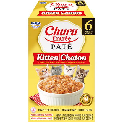 Inaba Cat Churu Entree Pate Chicken Tuna For Kitten 6X50G