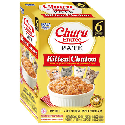 Inaba Cat Churu Entree Pate Chicken Tuna For Kitten 6X50G
