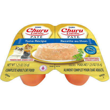 Inaba Cat Churu Entree Pate Tuna 35G 6Pk Twin Cups (Om6)