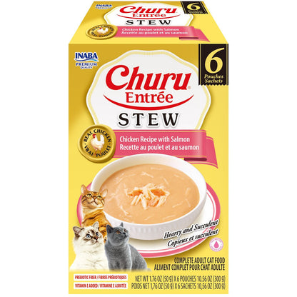 Inaba Cat Churu Entree Stew Chicken W Salmon 6X50G