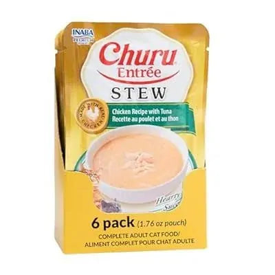Inaba Cat Churu Entree Stew Chicken Tuna 50G 6Pk Srt (Om6)