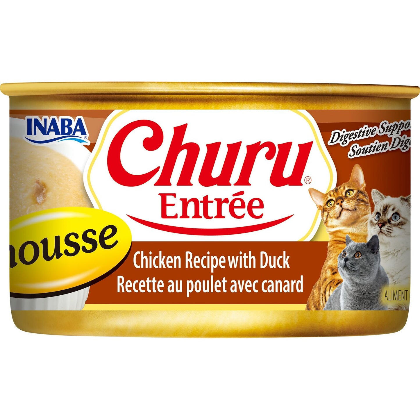 Inaba Churu Entree Mousse Chicken with Duck Wet Cat Food 85g x 24 Cans