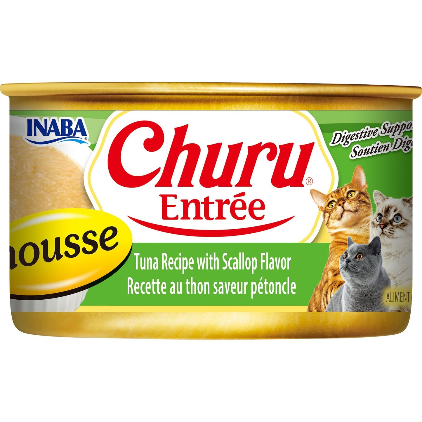 Inaba Churu Entree Mousse Tuna with Scallop Wet Cat Food 85g x 24 Cans
