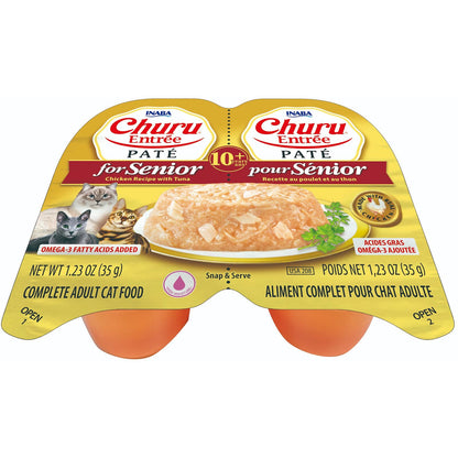 Inaba Cat Churu Ent Pate Chkn Tuna Snr 10+ 35G 6Pk Twn (Om6)