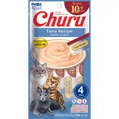 Inaba Cat Churu Puree Senior 10+ Tuna 56G 6Pk (Om6)