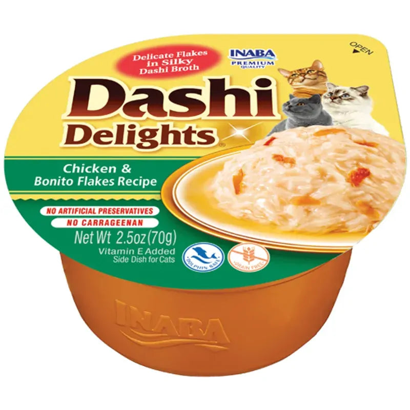 Inaba Dashi Delights Cup Chkn Bonito Flakes 70G 6Pk(Om6)