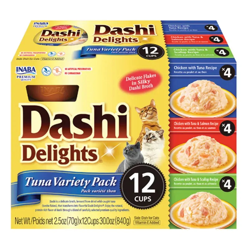 Inaba Dashi Delights Cup Tuna Variety 12Pk