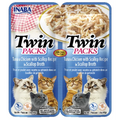 Inaba Twin Packs Tuna and Chicken in Scallop Broth Cat Treats 80g x 6 Pack