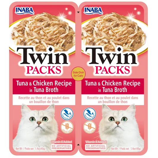 Inaba Cat Twin Packs Tuna Chkn In Tuna Brth 80G 6Pk (Om6)