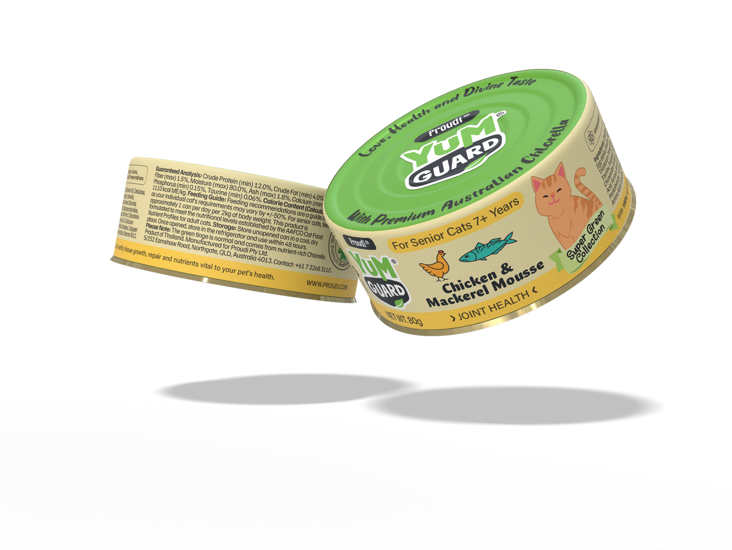 YUMGUARD SNR JOINT HEALTH CHCKN & MCKRL 12PK 80G (OM12)