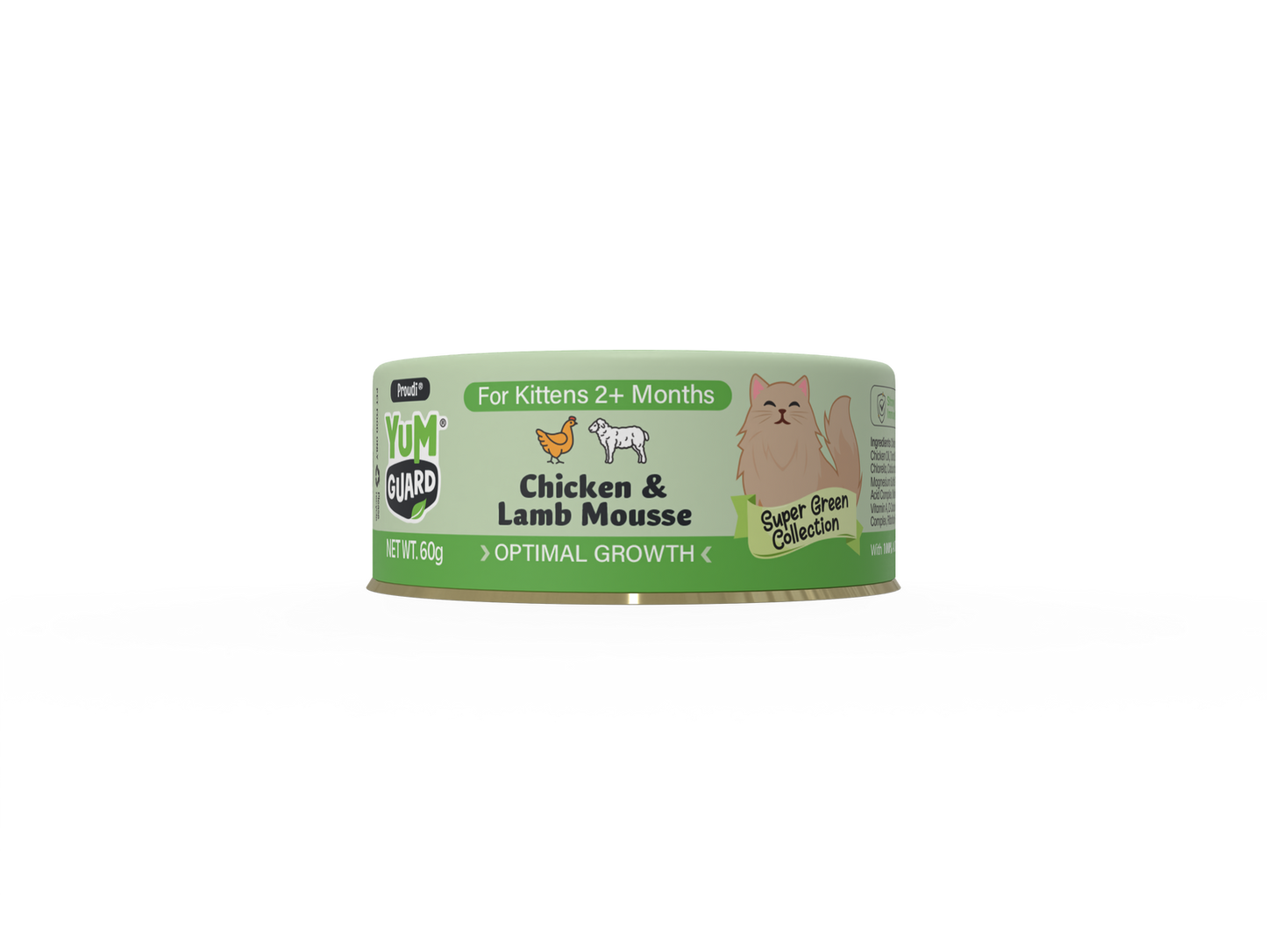 YUMGUARD OPTIMAL GROWTH CHICKEN + LAMB 12PK 60G (OM12)