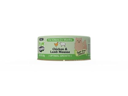 YUMGUARD OPTIMAL GROWTH CHICKEN + LAMB 12PK 60G (OM12)