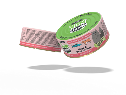 YUMGUARD SNR URINARY CARE HAKE & BEEF 12 PK80G (OM12)