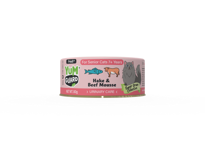 YUMGUARD SNR URINARY CARE HAKE & BEEF 12 PK80G (OM12)