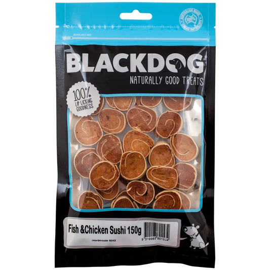 Black Dog Fish & Chicken Sushi 150G
