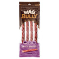 Wag Braided Bully Stick Large 4 Pack