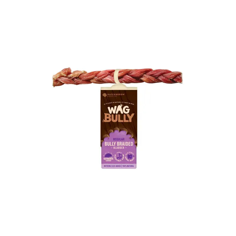 Wag Braided Bully Stick Regular