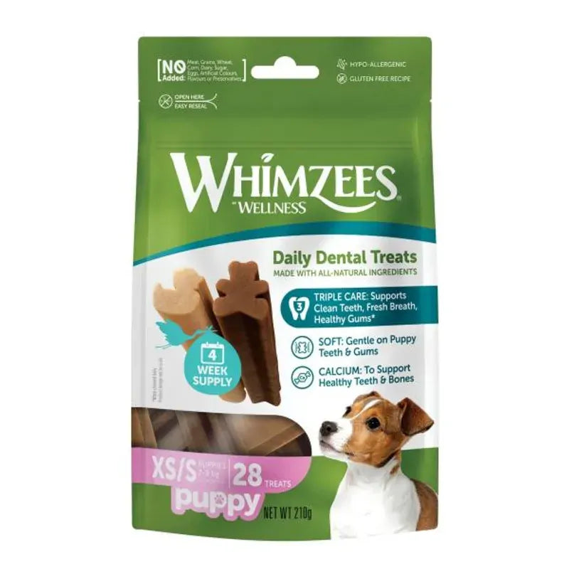 Whimzees Puppy Xs/S Breed Value Bag (28 Pack)