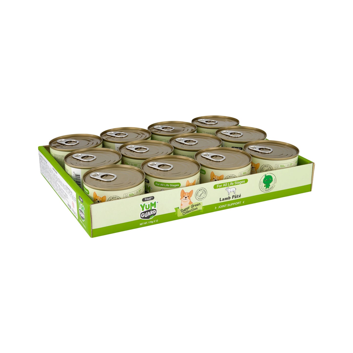 YUMGUARD JOINT SUPPORT LAMB PATE 12PK 170G (OM12)