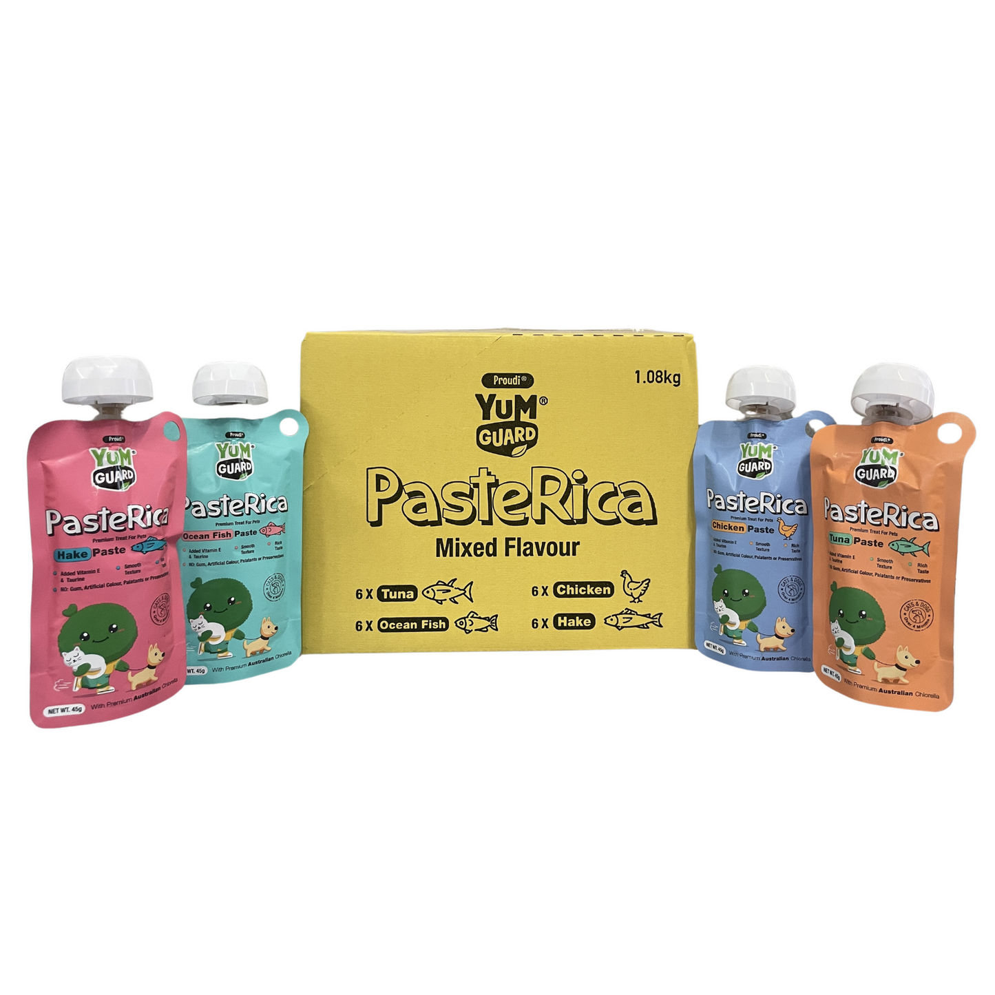 Yumguard Pooch Paste Rica Mixed Flavours 24 Pack